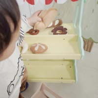 Juego de juguete de cesta de pan para juego de simulación, 6 uds., comida de panadería de simulación para niños, juego de rol de cocina, juguetes educativos para niños pequeños