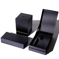 Boîte cadeau écologique biodégradable artisanale recyclable pour diffuseur de bougies, emballage rigide carré en papier kraft imprimé quadricolore