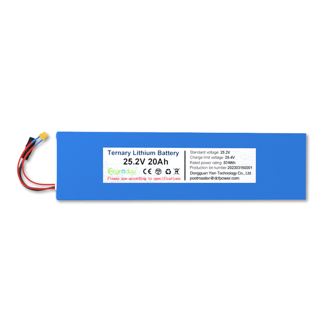 25.2V 20AH Li Ion Battery Pack for Electric Scooter Rechargeable Lithium Cylindrical Electric Scooter Powered Battery