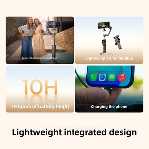 <span class=keywords><strong>Estabilizador</strong></span> <span class=keywords><strong>de</strong></span> Teléfono Móvil <span class=keywords><strong>Osmo</strong></span> <span class=keywords><strong>Mobile</strong></span> 8P, Control Remoto Inalámbrico Triple, Seguimiento IA 360, Vlog, Antivibración - Product Image 5