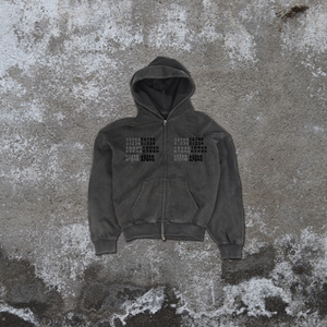 Sudadera con Capucha de Algodón Grueso de Alta Calidad de 450 g/m², Estilo Holgado con Hombros Caídos, Transpirable, de Secado Rápido, con Cierre, Color Sólido, Venta al por Mayor - Product Image 2