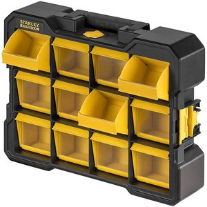 Organisateur d'outils portable Stanley Fatmax, 12 poches, poignée supérieure en plastique jaune, rangement universel - Product Image 2