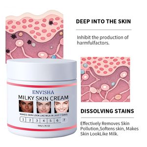 Crème éclaircissante pour le visage à base <span class=keywords><strong>de</strong></span> plantes douces Private Label Pearl 50g pour éliminer les taches brunes, hydrater la peau, soin naturel sans parfum - Product Image 4