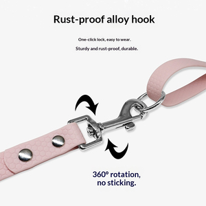 PVC Rubber-coated Dog <b>Leash</b> Waterproof Anti-slip <b>Pet</b> Training Lead with 360° Swivel Hook Luxury <b>Pet</b> Supplies - Product Image 5