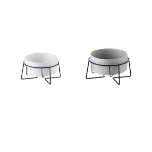 Bol double moderne et écologique en céramique pour chat/chien, automatique, de haute qualité, avec logo personnalisé, pratique et arrondi pour animaux de compagnie - Product Image 2