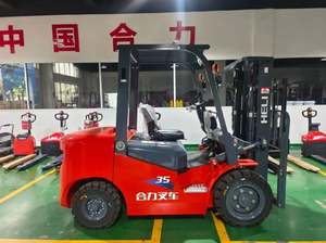 Chariot élévateur tout-terrain HELI GPL et essence CPQYD35 3,5 tonnes 4 roues motrices avec feux de signalisation de sécurité - Product Image 6