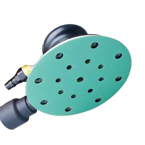Grosir 6 inci amplas Otomotif hoop dan loop amplas disc hijau film pengamplasan kertas autubody amplas disk
