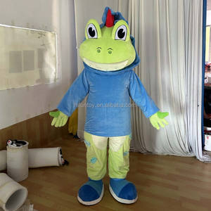 Funtoys profesional personalizado cian <span class=keywords><strong>lagarto</strong></span> mascotas disfraces dibujos animados animales realistas publicidad fiesta <span class=keywords><strong>disfraz</strong></span> para la venta - Product Image 4
