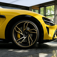 Jantes monobloc forgées en une seule pièce à rayons multiples et finition contrastée pour voitures classiques, conversion EV et restomod rétro