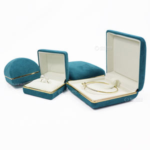 Caja de Joyería con Logotipo para Boda, Caja de Regalo de Terciopelo con Logotipo - Product Image 6