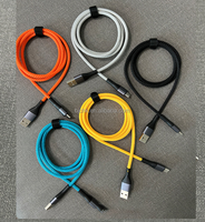En magasin, cordon de charge pour téléphone en nylon 1M 3A, câble de charge rapide Micro USB Type C avec conducteur en cuivre pur pour iPhone