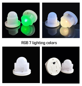 Mini Base LED con Sensor de Vibración, Control Multimodo, Colores RGB, Diámetro 43mm, Recargable, para Regalo, Luz Nocturna, DIY - Product Image 6
