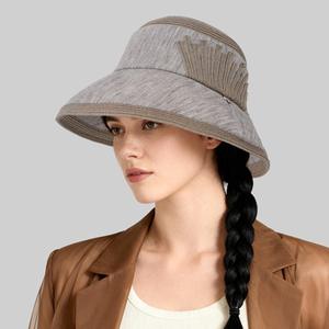 Chapeau Bob en Paille pour Femme avec Logo Personnalisé, Protection Solaire, Style Décontracté, Idéal pour l'Été - Product Image 2