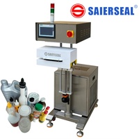 Machine de scellage par induction pour bouchons de bouteilles avec joint en feuille continue à écran tactile