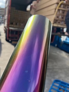 TOPSEE 1.52*18 mètres <span class=keywords><strong>licorne</strong></span> céleste PET <span class=keywords><strong>super</strong></span> brillant caméléon auto peinture voiture vinyle wrap couleurs - Product Image 3