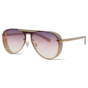 Gafas de sol de una pieza para <span class=keywords><strong>hombre</strong></span> y mujer, <span class=keywords><strong>anteojos</strong></span> de sol de marca reemplazable, deslumbrantes, estilo Retro, a la moda, novedad de <span class=keywords><strong>2022</strong></span> - Product Image 5