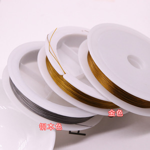 Tono argento perline filo 0.3/0.35/0.45/0.5/0.6mm rivestito filo di acciaio inossidabile coda di tigre per la creazione di gioielli - Product Image 2