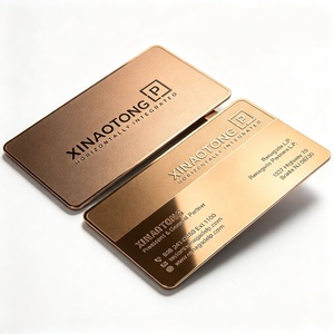 Tarjeta de Visita Metálica Personalizada en Oro Rosa, Logotipo 3D en Relieve, Placa con Nombre Grabada, Regalo Ejecutivo de Lujo - Product Image 6