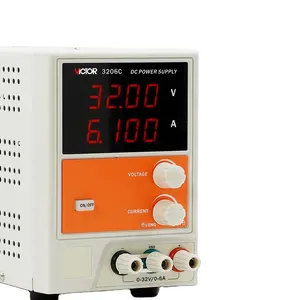 VICTOR 3206C bench DC regulated power supply 32V 6A Adjustable LED four digit voltage / Current AC220V