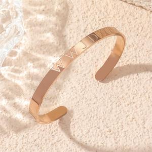 Custom WWJD basato sulla fede ciò che avrebbe fatto gesus religiosi braccialetti cristiani gioielli 316 acciaio inossidabile per le donne 2024 all'ingrosso - Product Image 5