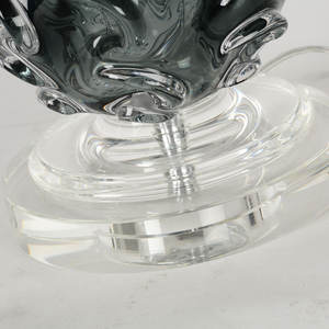 Promotieprijs Moderne Indoor Woonkamer Slaapkamer Decoratieve Handgemaakte Donkergroene Gecouloured Glazuurglas Tafellamp - Product Image 3