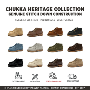 Bottes Chukka en <span class=keywords><strong>daim</strong></span> <span class=keywords><strong>taupe</strong></span> faites à la main pour hommes, bottes de désert à lacets en cuir véritable, fournisseur en gros OEM ODM - Product Image 2