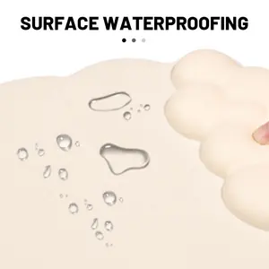 Reposamuñecas Ergonómico para Teclado y Alfombrilla de Ratón en Forma de Nube de Cuero, Mouse Pad para Gaming, Tapete de Escritorio de Velocidad para PC, Personalizado para Jugadores para Oficina y Hogar - Product Image 5