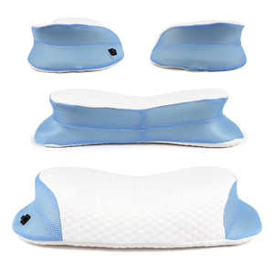 Oreiller cervical orthopédique en mousse à mémoire de forme pure 100% avec chauffage USB-Parfait pour les hôtels, le camping et la maison - Product Image 6