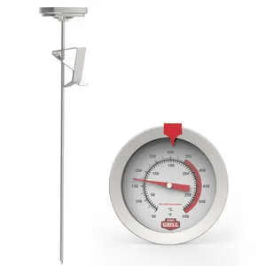 12-Inch Roestvrijstalen Stuurpen Direct Lezen Wijzerplaat <span class=keywords><strong>Thermometer</strong></span> Voor Frituren En Bbq Vlees Koken Op Maat Oem Frituurthermometer - Product Image 1