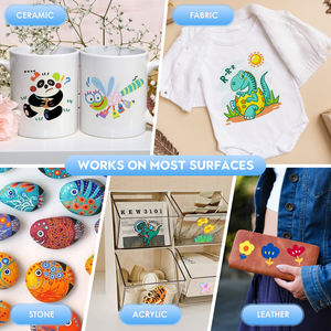 थोक 12 रंग शराब आधारित स्याही स्थायी पेन कला मार्कर तरल पेंट मार्कर के लिए तरल पेंट मार्कर - Product Image 6