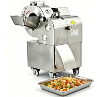 FONHON 750W 201 RVS Snijmachine 1 Jaar Garantie Multifunctioneel voor Diepvriesvlees & Wortel-/Stengelgroenten