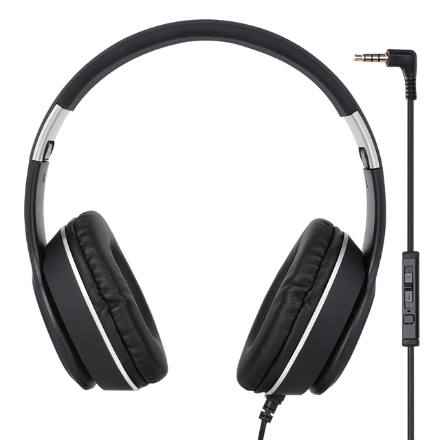 Customized Foldable Wired Headphone Universal Sports Headband Headset Gaming Earphones with Microphone