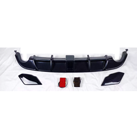 Diffuseur Arrière Auto pour Volkswagen Golf 6 Amélioration en Style GTI Aileron de Lèvre de Hayon Lèvre Arrière avec Lumière Matériau ABS