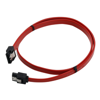 Câble SATA 3.0 7 broches femelle-femelle 6 Gbit/s avec conception anti-chute et cordon en PVC pour ordinateur, SSD, disque dur HDD