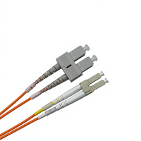 Câble de raccordement fibre optique COMTON Duplex LC SC Multimode OM1 62.5µm Orange pour réseaux FTTH/FTTB/FTTX 1m/Longueur personnalisée