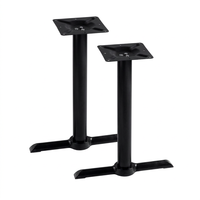 Base de table moderne en métal noir, ensemble de 5 pièces, design minimaliste durable, finition en cuir PU et marbre, pour appartement, salle à manger, meubles