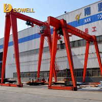 Grue portique électrique à poutre simple pour la manutention industrielle des matériaux en extérieur