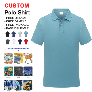 Custom Men's XL Golf for Polo Shirt Dry-Fit Sublimation Cotton T-shirt Embroidered Short Sleeve Print Knitted Custom for Polo