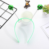 Accessoires de costume d'extraterrestre, mini boule disco, bandeau extraterrestre martien pour les fêtes à thème de Noël et d'Halloween
