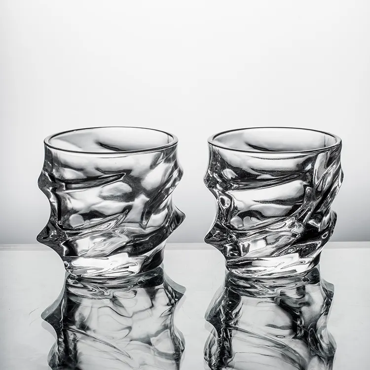 Grande tazza di vetro di Whisky unica trasparente di nuovo Design Standard per la festa