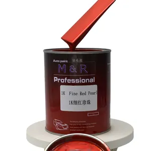 Venta caliente Fine Red Pearl 1K Metallic Car Paint Durable Auto Paint Coating Color Paint