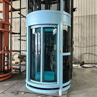 Ascenseur Rond de Luxe pour Villa et Maison avec Cabine en Verre Trempé et Design Moderne, Certifié CE - Direct Usine