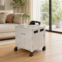 Chariot pliable en plastique PP avec poignée, écologique, pour le stockage des aliments et des courses en cuisine