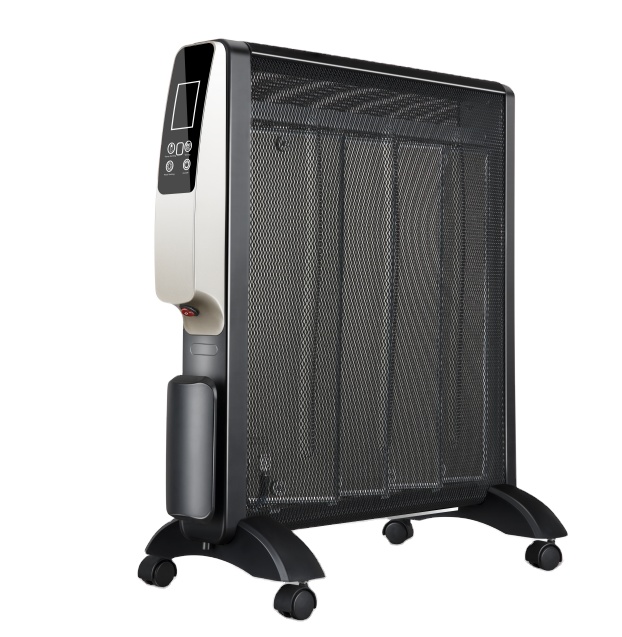 Portable Freestanding Home 12 Hours Timer Remote Control Smart Infrared Electric Mica Heater Overheat Tip-over Protection