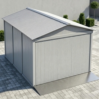 Garage Conteneur Pliant Personnalisé Zongyun – Capacité 1 à 3 Voitures, Matériaux Entièrement en Acier, Design Contemporain pour Maison, Salle de Sport, Sous-sol