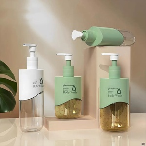 Chai nhựa tròn 200ml 250ml 300ml có vòi bơm dùng cho dầu dưỡng tóc, dầu gội, dầu xả, mỹ phẩm, sữa tắm - Product Image 2