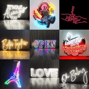 Letrero Luminoso LED Personalizado con Logotipo, Letreros Púrpura, Letrero Luminoso Ohbaby para Decoración de Bodas, Eventos y Fiestas - Product Image 2