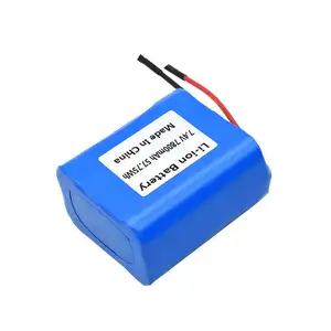 Paket baterai Lithium Li Ion siklus dalam dapat diisi ulang 18650 7.4V 11.1V 12V 14.8V 7800mah 9000mah perlindungan baterai 18650