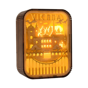 Venta al por Mayor de Lámparas de Noche de Madera 3D para Adultos, para Decoración del Hogar - Product Image 3