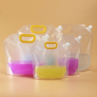 Grand sac de buse de poche debout en PE Transparent de haute qualité pour la taille de stockage de liquide et de grain de boisson 3L 5L 10L 20L pour l'huile d'olive